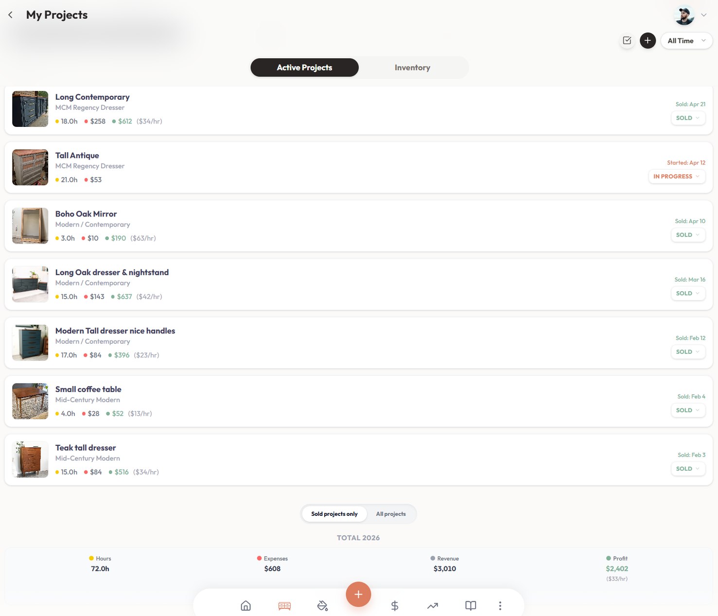 My Projects on Desktop